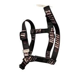 NBA Portland Trail Blazers Extra Small 5/8” Adjustable Pet Harness Black NEW NWT